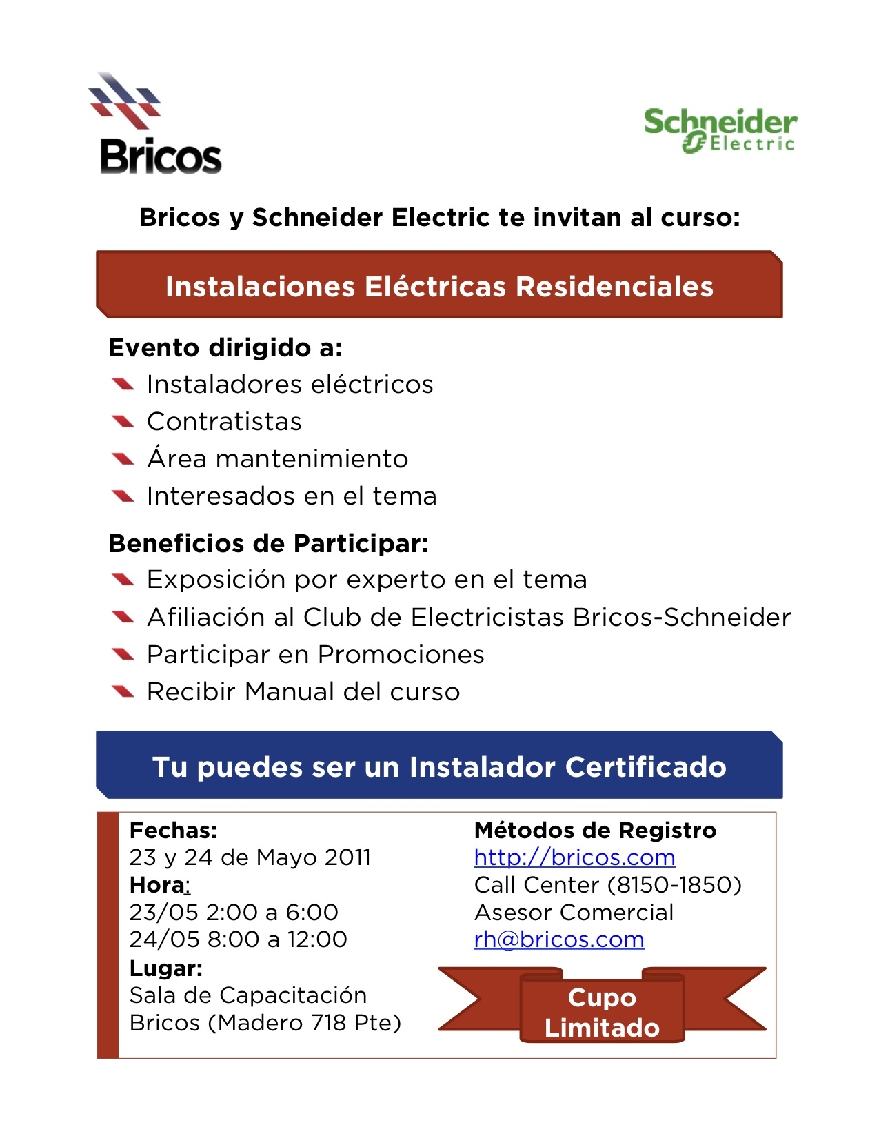 Quieres ser parte del Club de electricistas? – Material Electrico e  Iluminación – Bricos