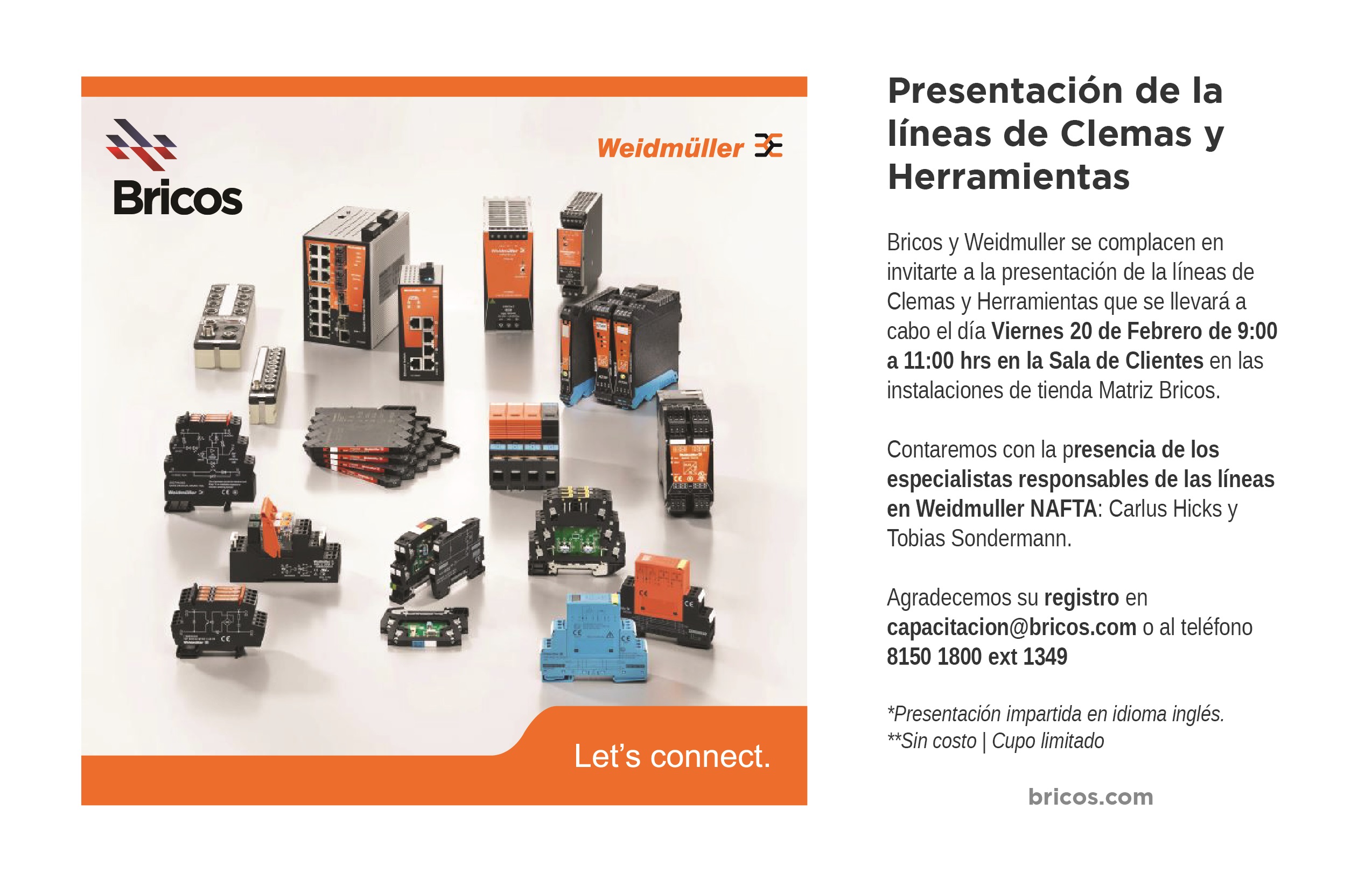 alabanza Colonial animación Presentación Weidmuller de Clemas y Herramientas – Material Electrico e  Iluminación – Bricos